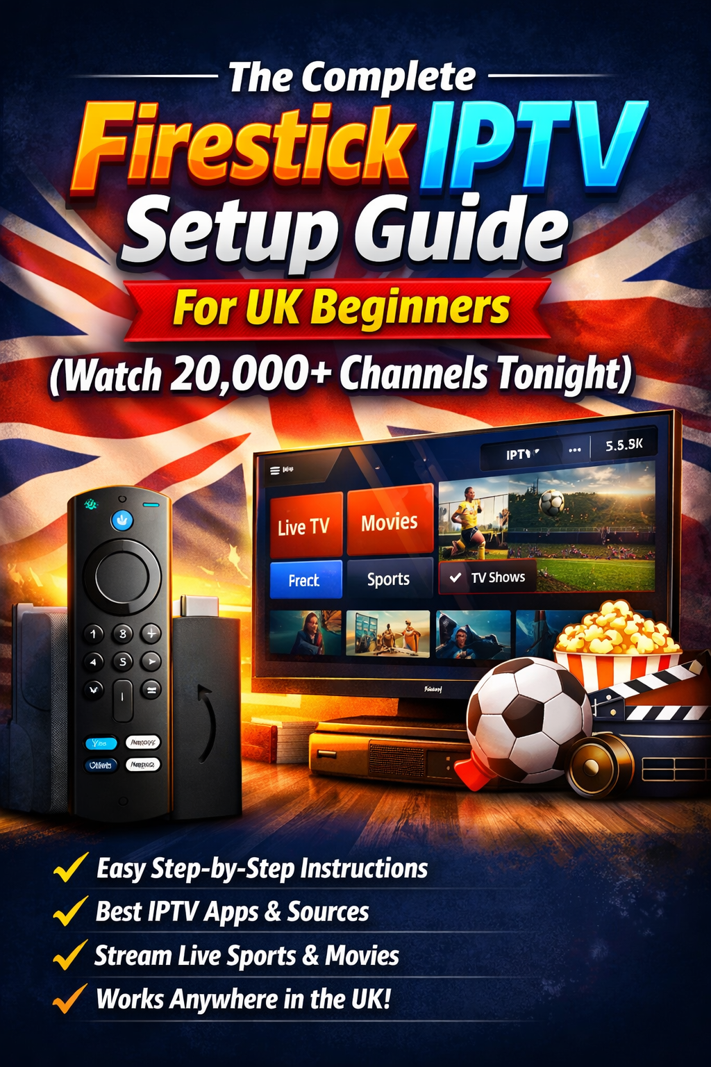 The Complete Firestick IPTV Setup Guide for UK Beginners (Watch 20,000+ Channels Tonight)